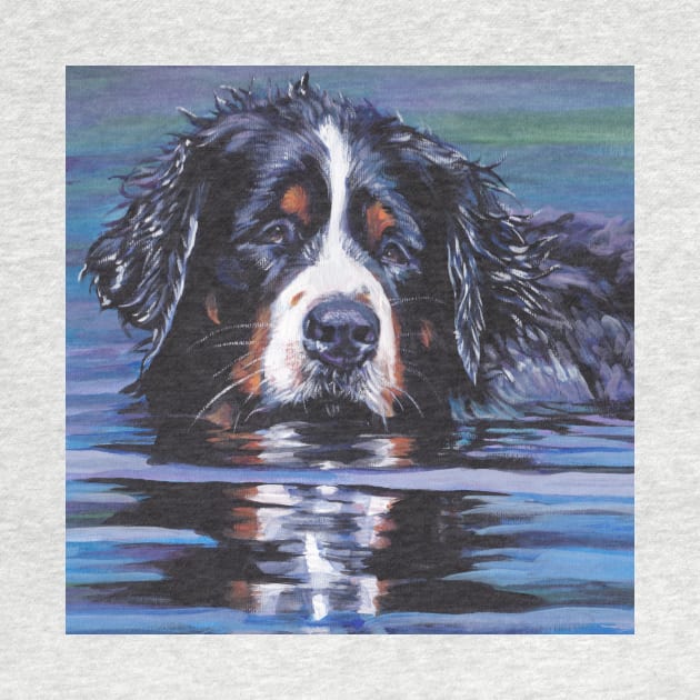 Bernese Mountain Dog Fine Art Painting by LASHEPARD